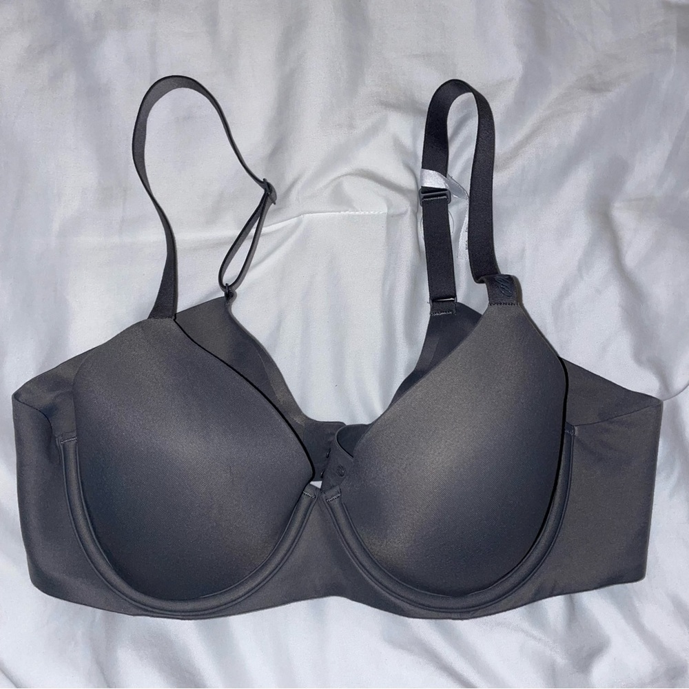 Aerie Real Free Full Coverage Gray Bra
